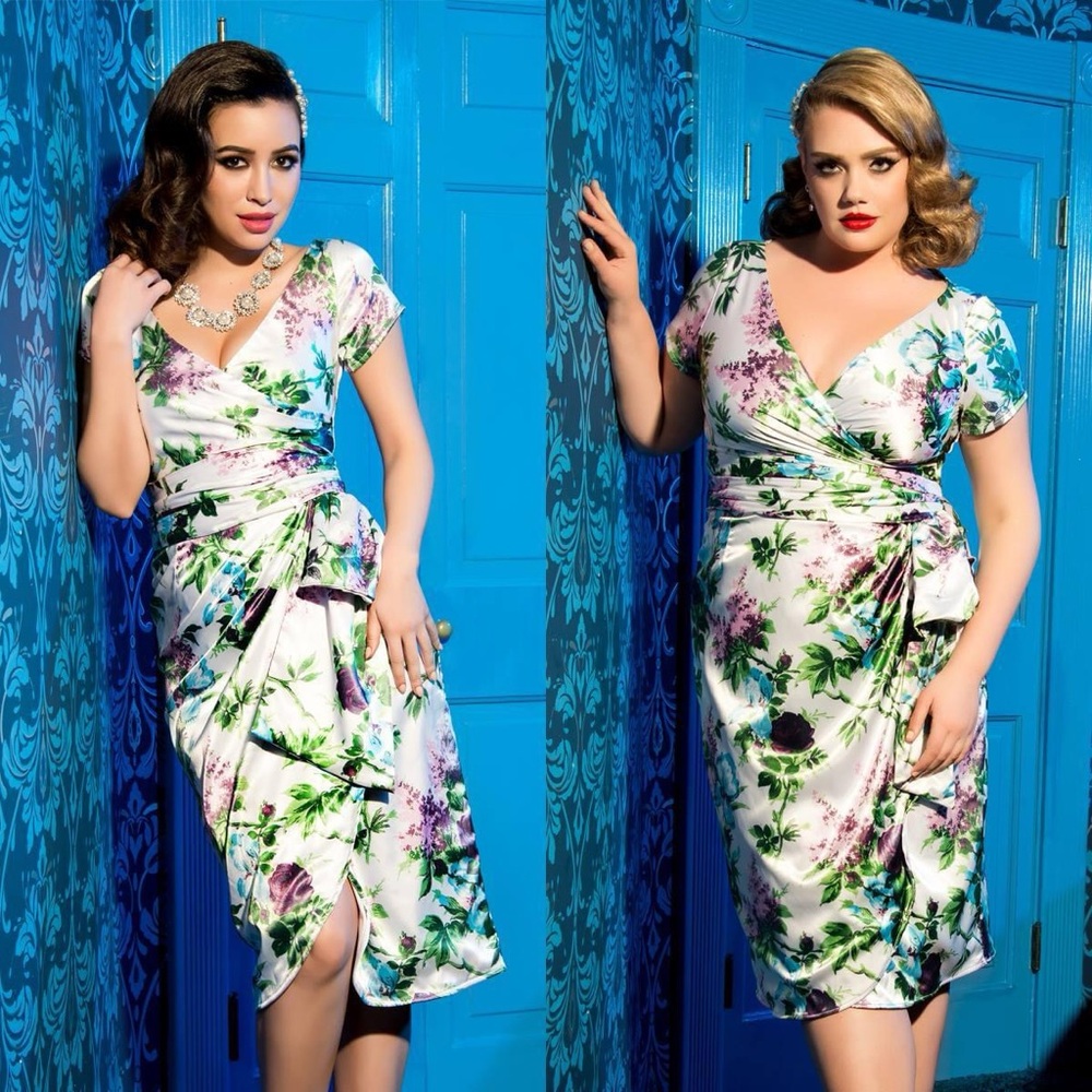 ❌Sold❌Ava satin wrap dress